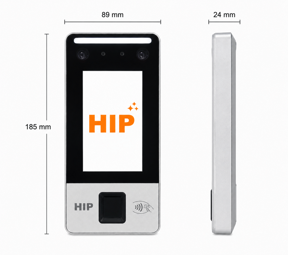 เครื่องสแกนใบหน้า HIP รุ่น CIF93S-VL สีดำ